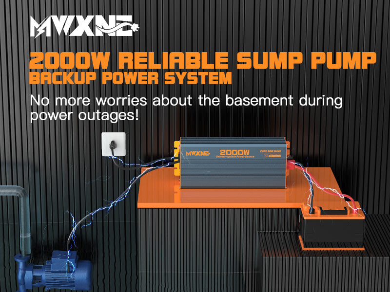 2000W UPS Inverter Sump Pump Emergency Auto Switching to Grid and
