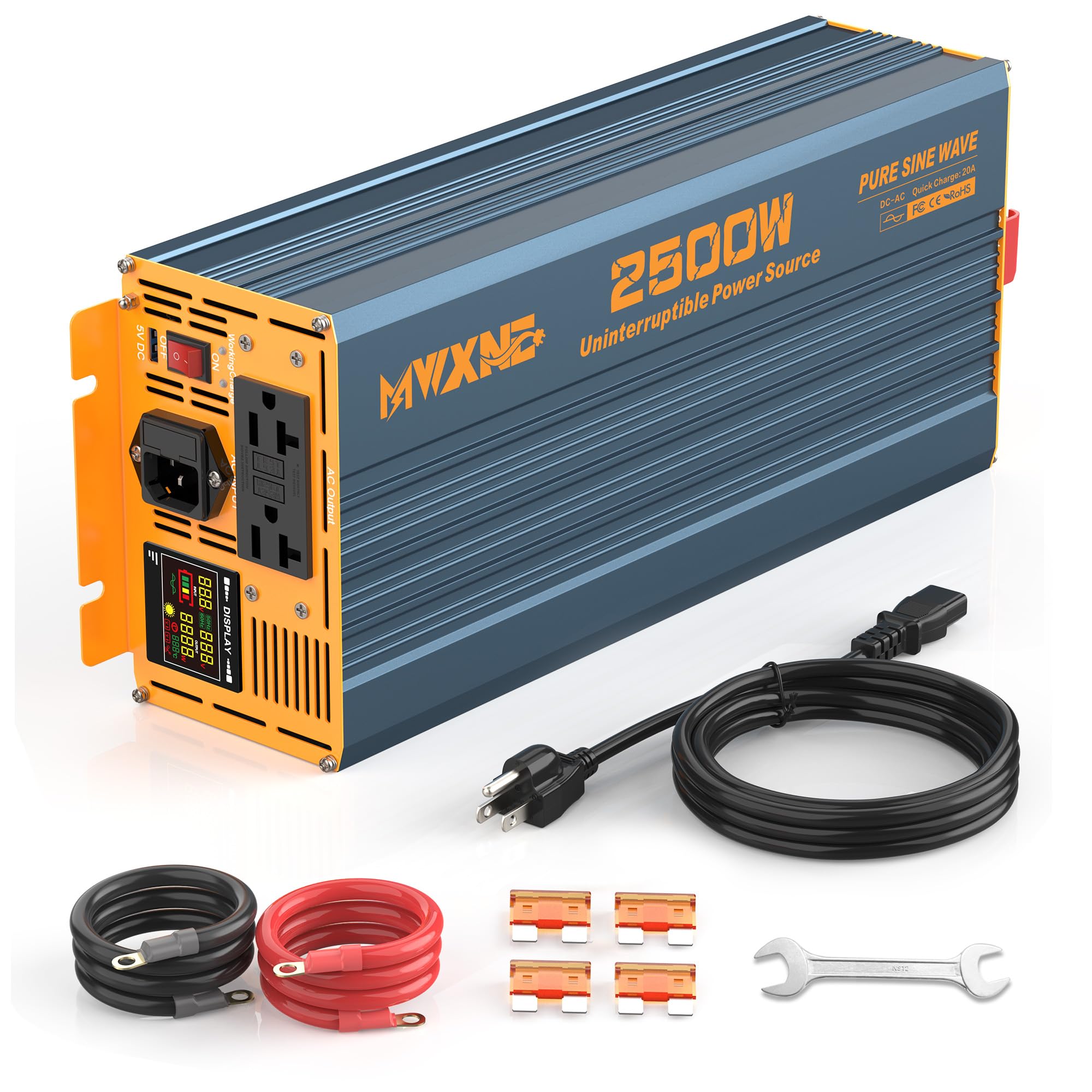 2500W UPS Inverter Sump Pump Emergency Auto Switching to Grid and ...