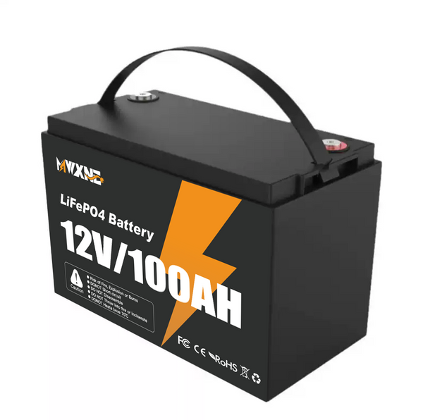 MWXNE 12V 100Ah Group 24 Bluetooth Low-temp LiFePO4 Lithium Deep Cycle Battery