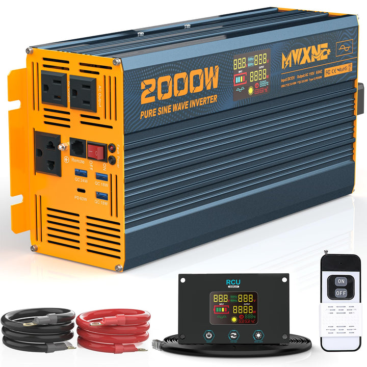 MWXNE 2000W pure sine wave inverter for RV solar